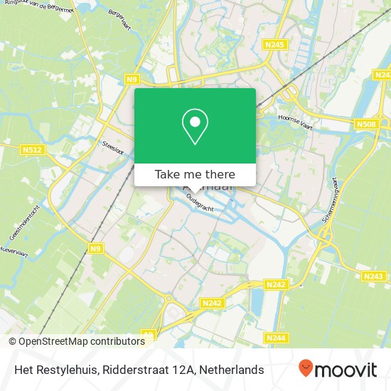 Het Restylehuis, Ridderstraat 12A map