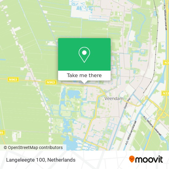 Langeleegte 100 map