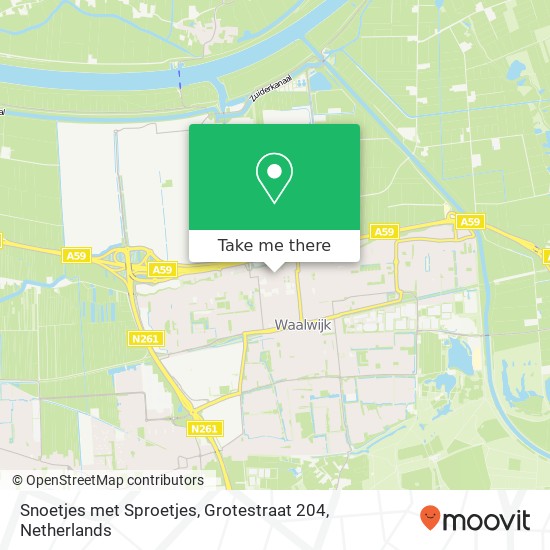 Snoetjes met Sproetjes, Grotestraat 204 map