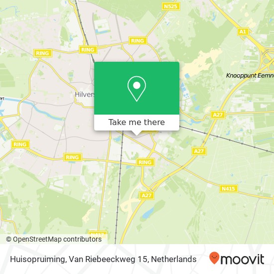 Huisopruiming, Van Riebeeckweg 15 map