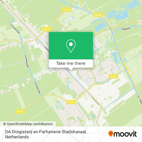 DA Drogisterij en Parfumerie Stadskanaal map