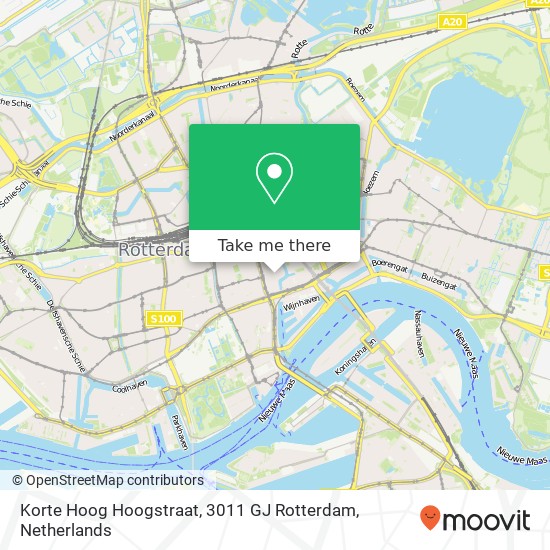 Korte Hoog Hoogstraat, 3011 GJ Rotterdam Karte