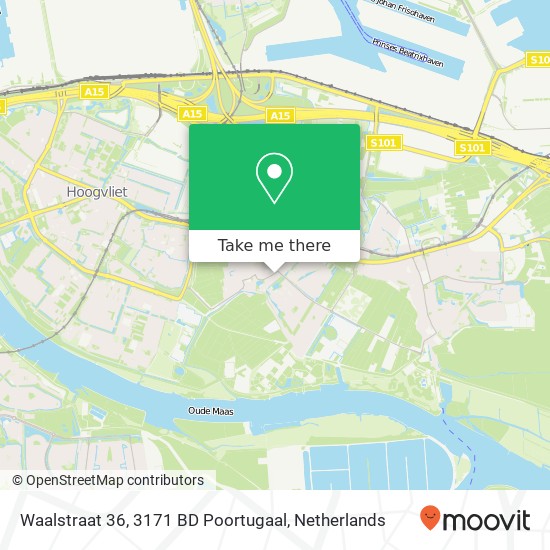 Waalstraat 36, 3171 BD Poortugaal map