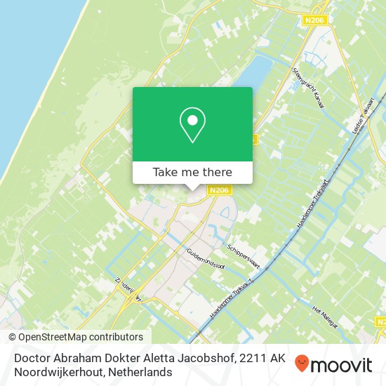 Doctor Abraham Dokter Aletta Jacobshof, 2211 AK Noordwijkerhout map