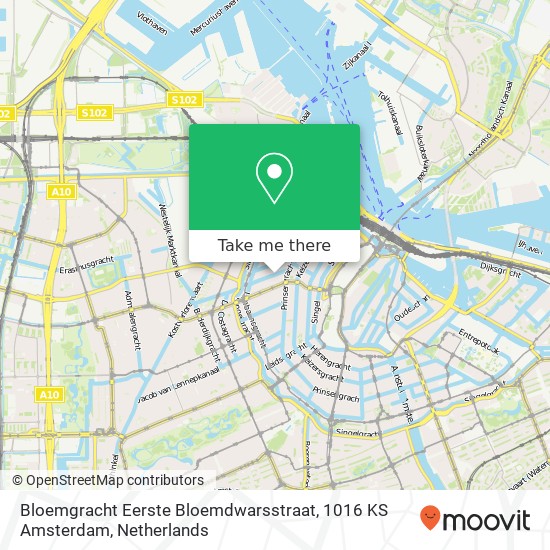 Bloemgracht Eerste Bloemdwarsstraat, 1016 KS Amsterdam Karte