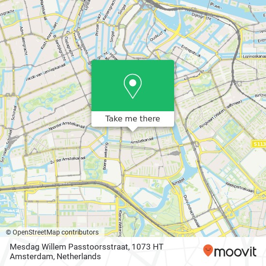 Mesdag Willem Passtoorsstraat, 1073 HT Amsterdam map