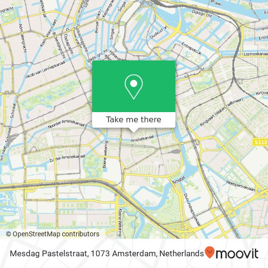Mesdag Pastelstraat, 1073 Amsterdam Karte