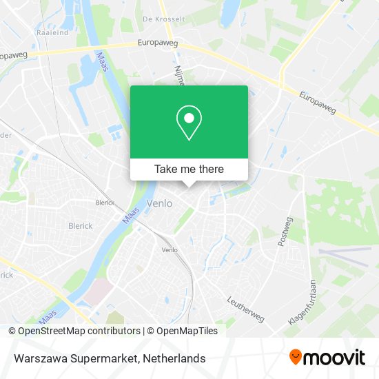 Warszawa Supermarket map