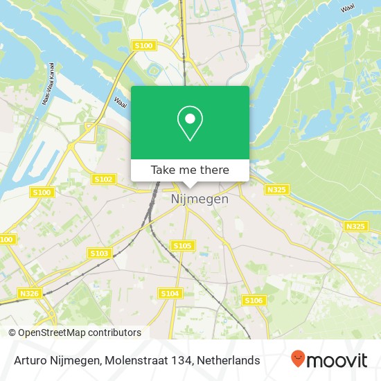 Arturo Nijmegen, Molenstraat 134 map