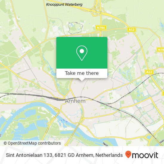 Sint Antonielaan 133, 6821 GD Arnhem map