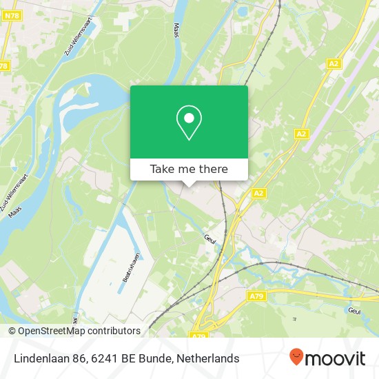 Lindenlaan 86, 6241 BE Bunde map