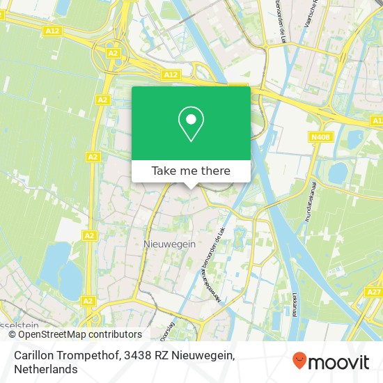 Carillon Trompethof, 3438 RZ Nieuwegein map