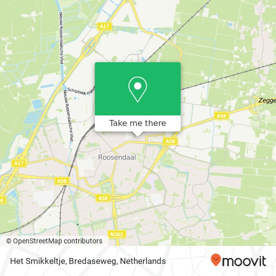 Het Smikkeltje, Bredaseweg map