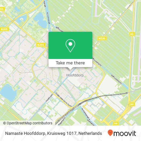Namaste Hoofddorp, Kruisweg 1017 Karte