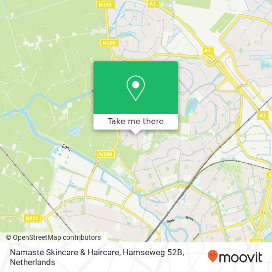 Namaste Skincare & Haircare, Hamseweg 52B map