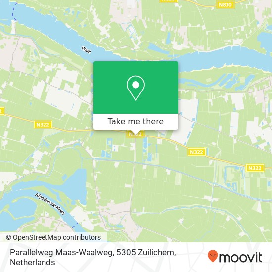 Parallelweg Maas-Waalweg, 5305 Zuilichem Karte