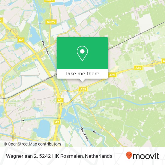 Wagnerlaan 2, 5242 HK Rosmalen map