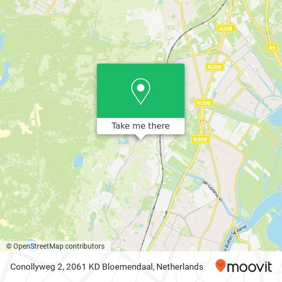 Conollyweg 2, 2061 KD Bloemendaal map