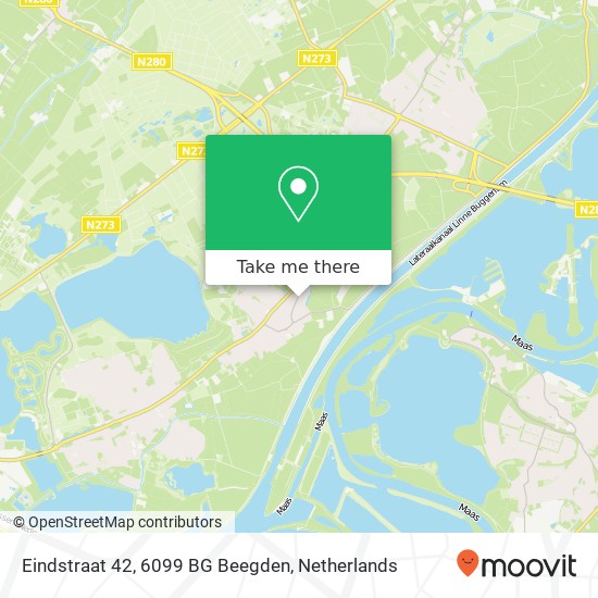 Eindstraat 42, 6099 BG Beegden map