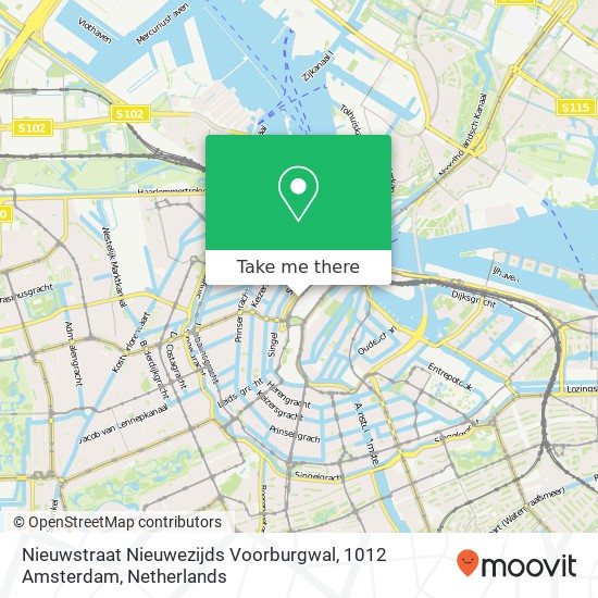 Nieuwstraat Nieuwezijds Voorburgwal, 1012 Amsterdam Karte