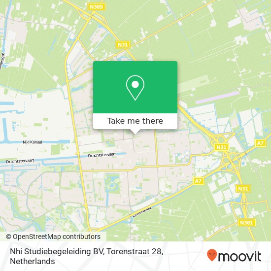 Nhi Studiebegeleiding BV, Torenstraat 28 map