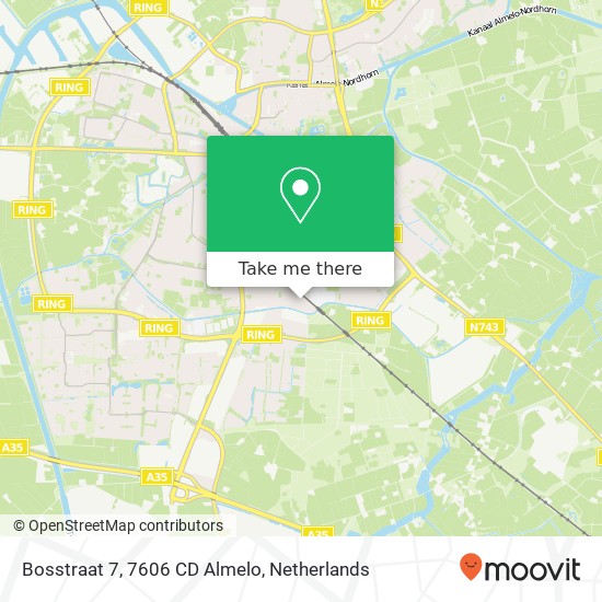 Bosstraat 7, 7606 CD Almelo map