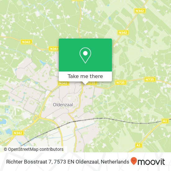 Richter Bosstraat 7, 7573 EN Oldenzaal map