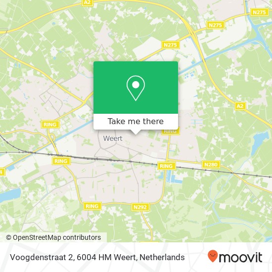 Voogdenstraat 2, 6004 HM Weert map