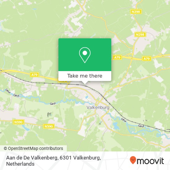 Aan de De Valkenberg, 6301 Valkenburg map