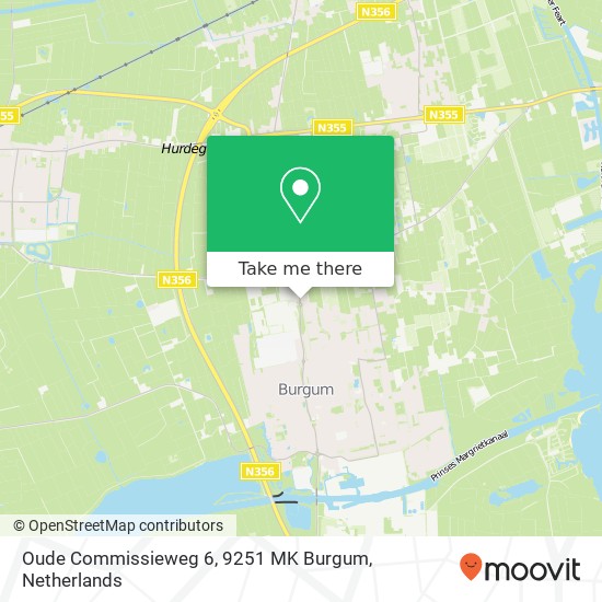 Oude Commissieweg 6, 9251 MK Burgum map