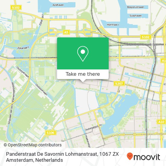 Panderstraat De Savornin Lohmanstraat, 1067 ZX Amsterdam map