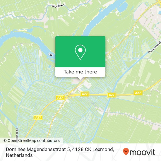 Dominee Magendansstraat 5, 4128 CK Lexmond map