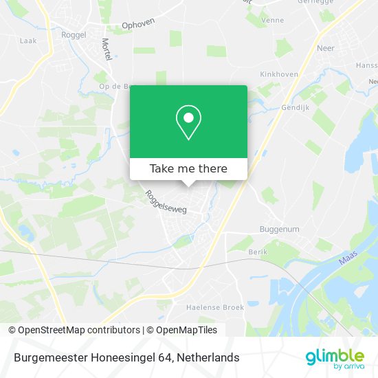 Burgemeester Honeesingel 64 map