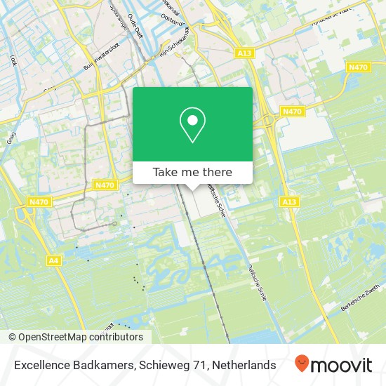 Excellence Badkamers, Schieweg 71 map