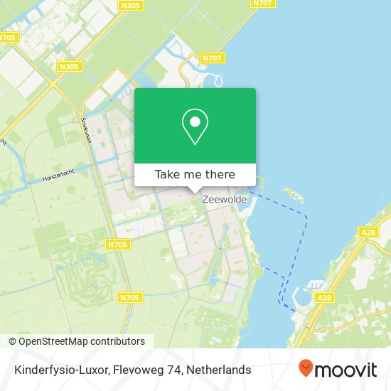 Kinderfysio-Luxor, Flevoweg 74 map