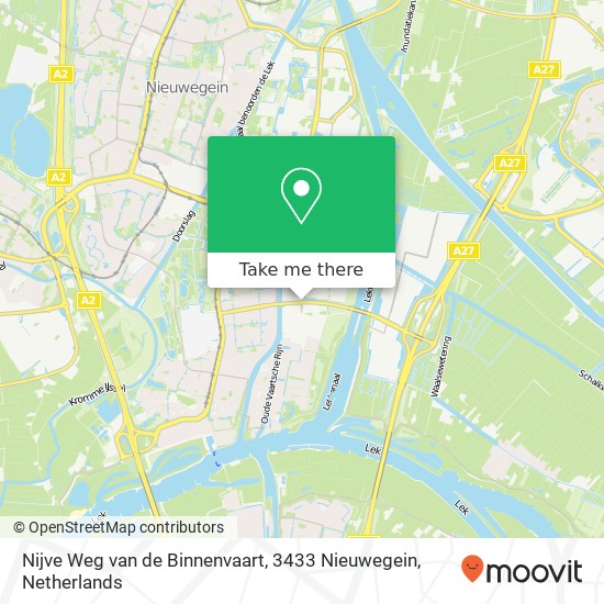Nijve Weg van de Binnenvaart, 3433 Nieuwegein map