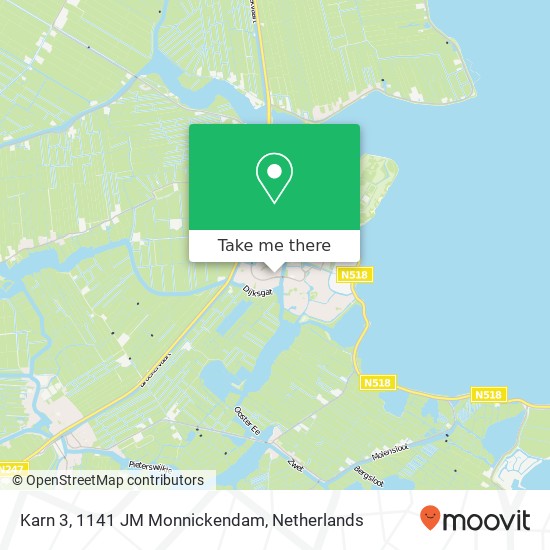 Karn 3, 1141 JM Monnickendam map