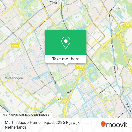 Martin Jacob Hamelinkpad, 2286 Rijswijk Karte