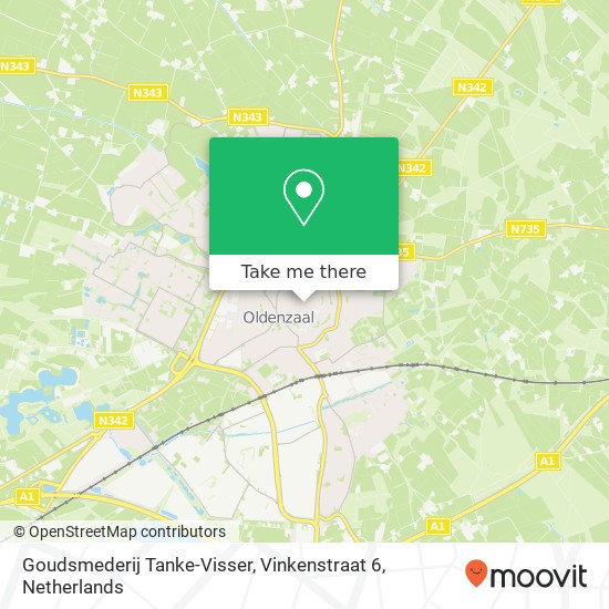 Goudsmederij Tanke-Visser, Vinkenstraat 6 map