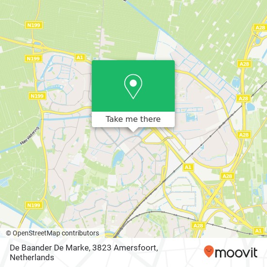 De Baander De Marke, 3823 Amersfoort map