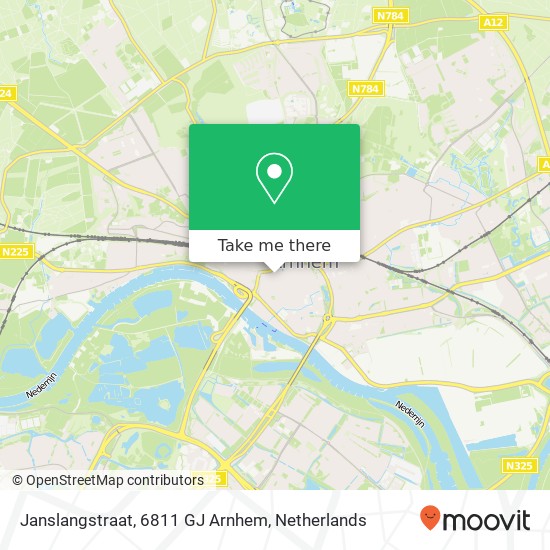 Janslangstraat, 6811 GJ Arnhem map