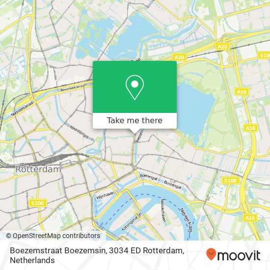Boezemstraat Boezemsin, 3034 ED Rotterdam map