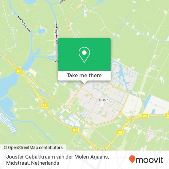 Jouster Gebakkraam van der Molen-Arjaans, Midstraat map