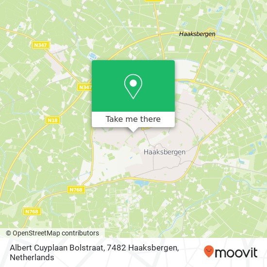 Albert Cuyplaan Bolstraat, 7482 Haaksbergen Karte