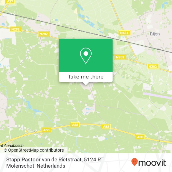 Stapp Pastoor van de Rietstraat, 5124 RT Molenschot map