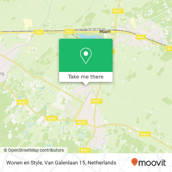 Wonen en Style, Van Galenlaan 15 map