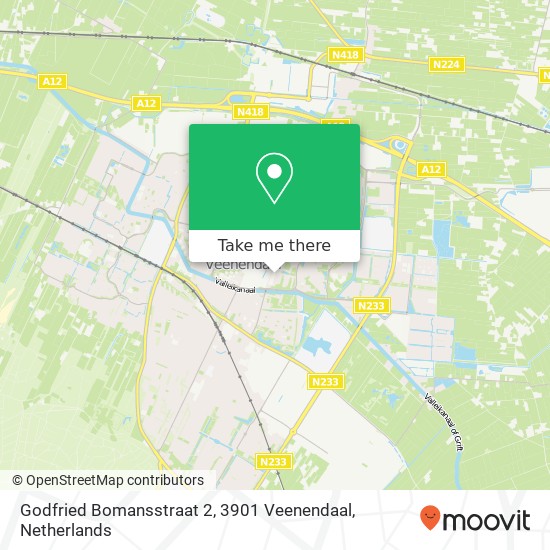 Godfried Bomansstraat 2, 3901 Veenendaal map