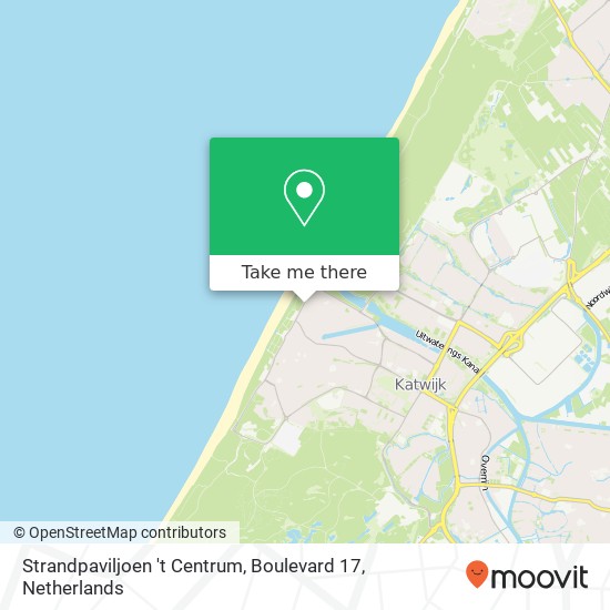 Strandpaviljoen 't Centrum, Boulevard 17 map