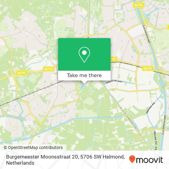 Burgemeester Moonsstraat 20, 5706 SW Helmond Karte