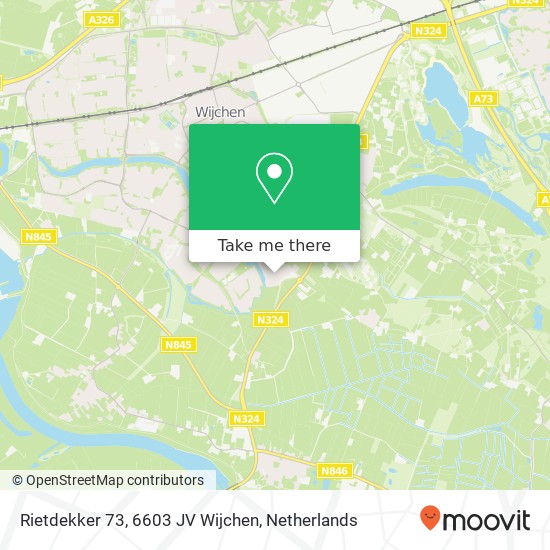 Rietdekker 73, 6603 JV Wijchen map